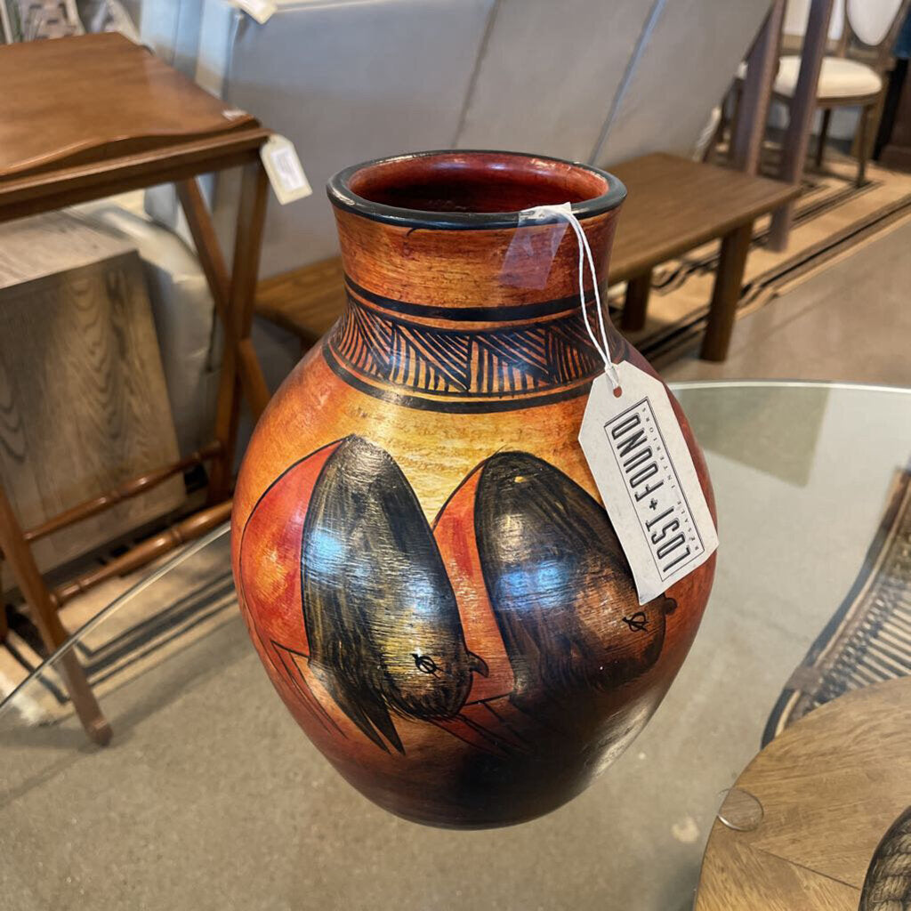 Southwest Javelina Vase - 9X13