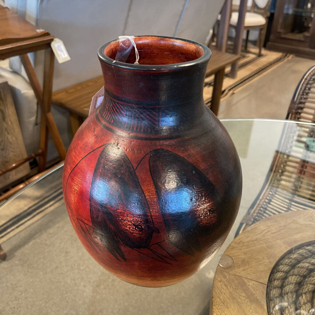 Southwest Javelina Vase - 9X13