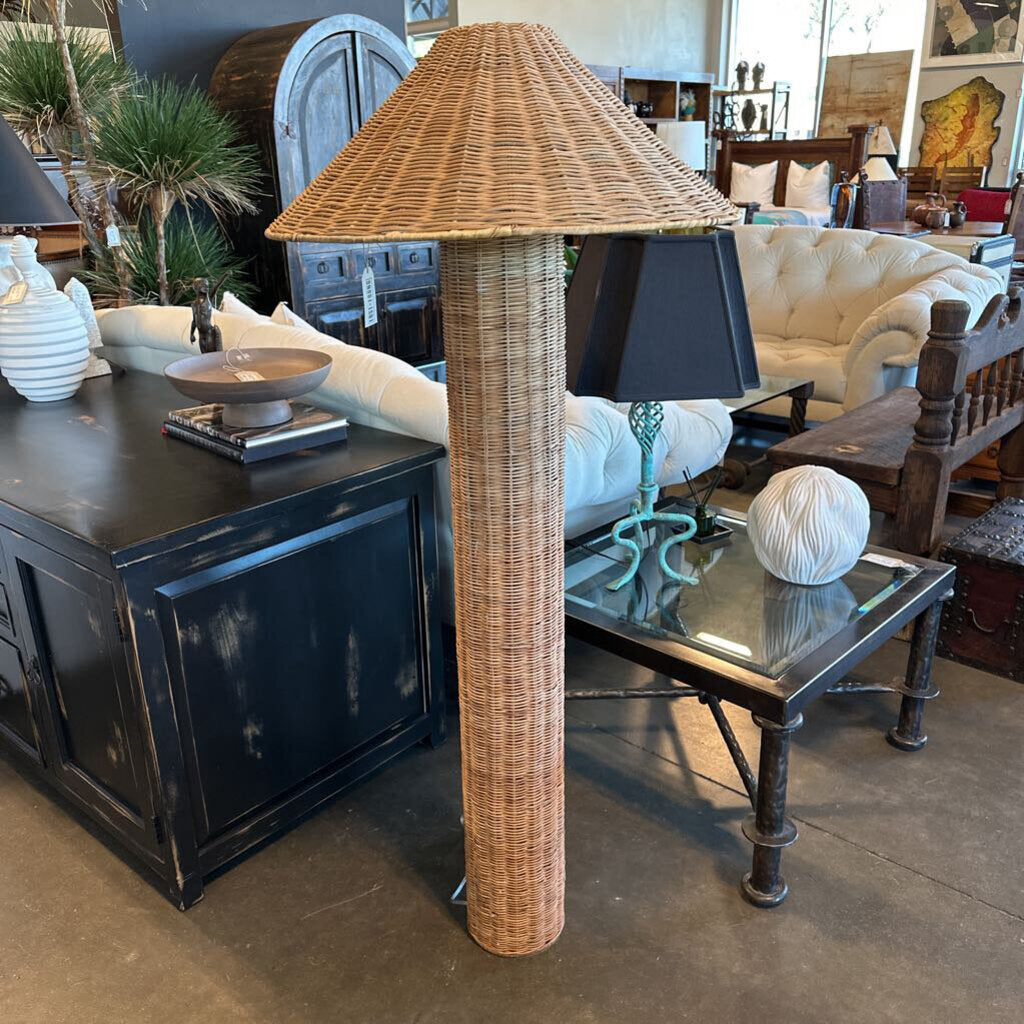 West Elm Amelia Woven Floor Lamp- 27X59H