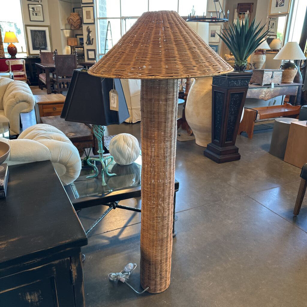 West Elm Amelia Woven Floor Lamp- 27X59H