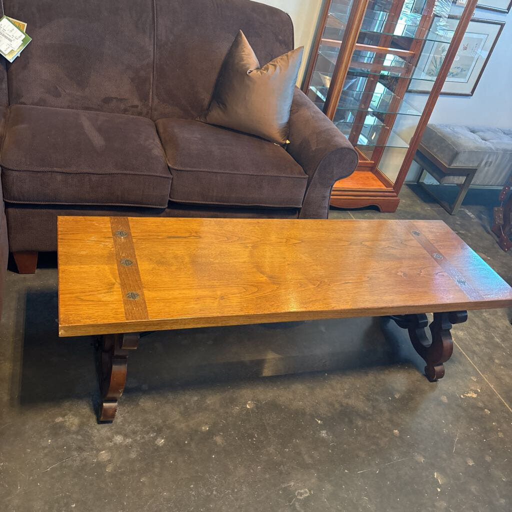 Vintage Esperanto Drexel Wood Coffee Table- 60X20X18H-