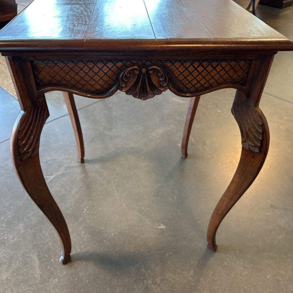 Granger Carved Wood Side Table - 19X19X26H