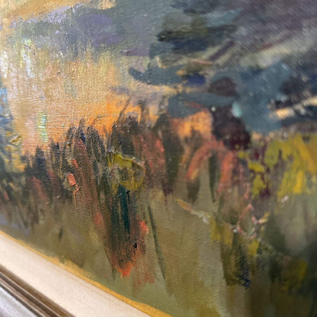 Original Mountain Art By Adolph Heinze - 39X33H