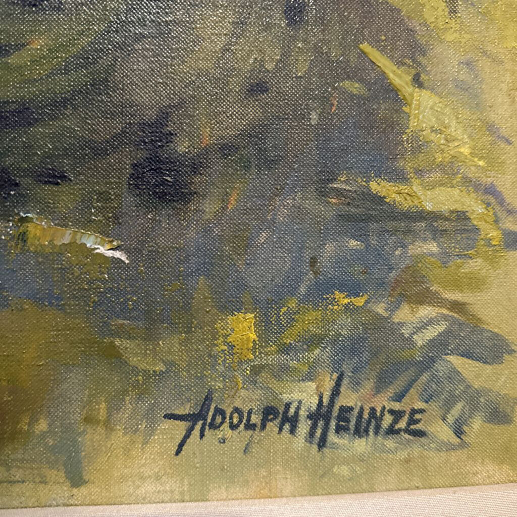 Original Mountain Art By Adolph Heinze - 39X33H