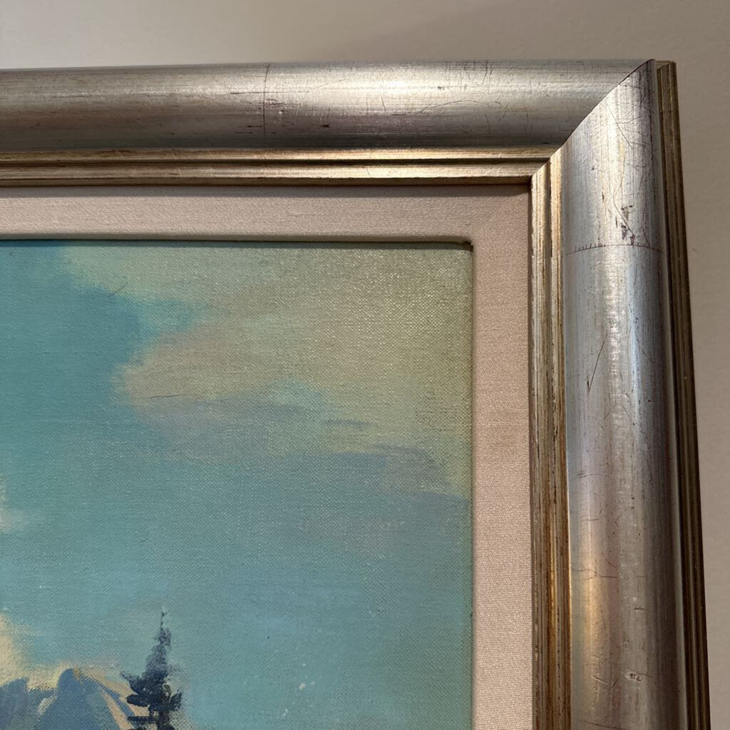 Original Mountain Art By Adolph Heinze - 39X33H