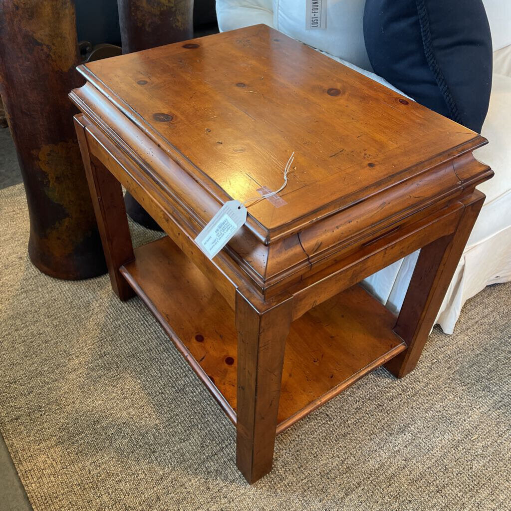 Ralph Lauren 1 Drawer Vintage End Table- 21X28X27.5H