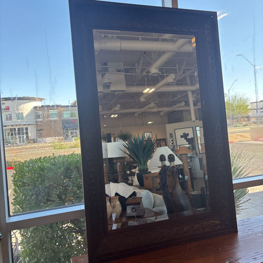 Rusted Iron Beveled Mirror- 40X60