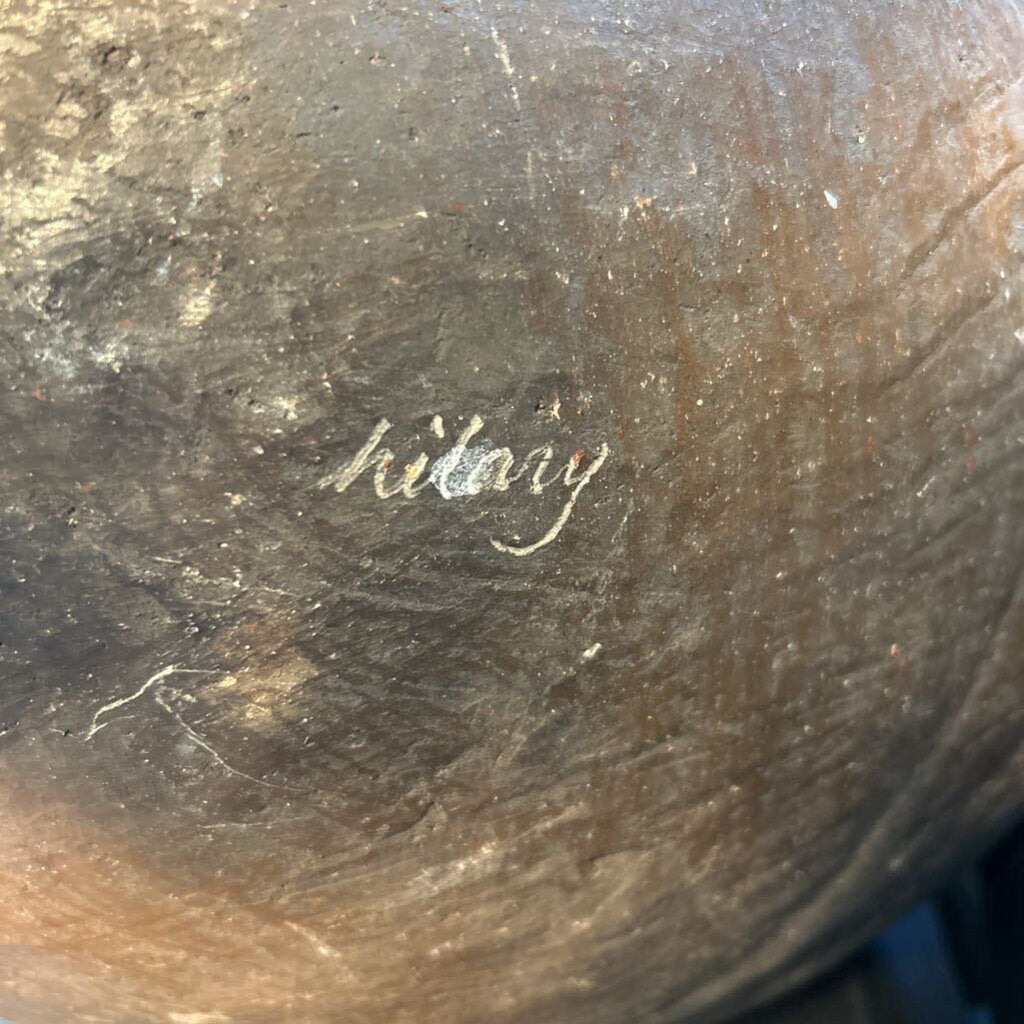 Hilary Edwards Signed Etched Kokopelli Pot On Stand- 16X18H