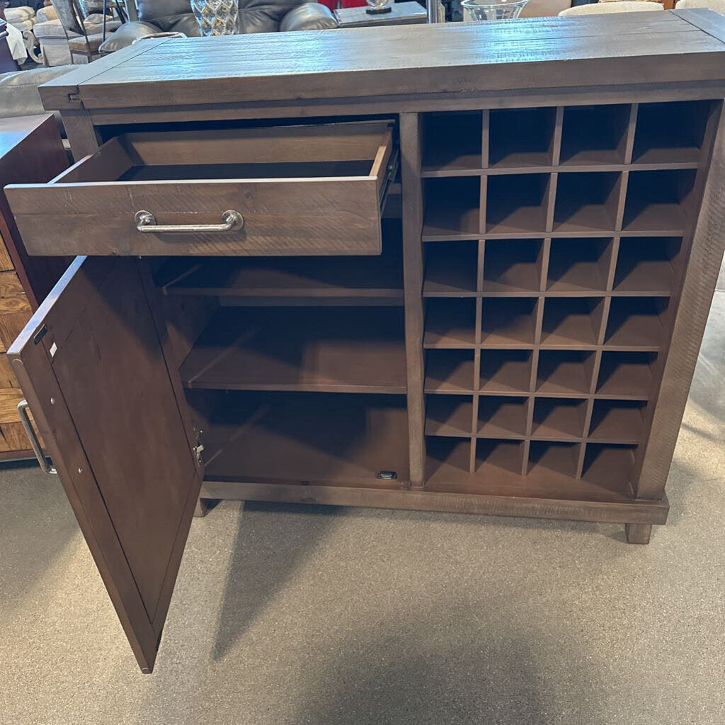 Yosemite Solid Wood Wine Bar - 47X18X42H