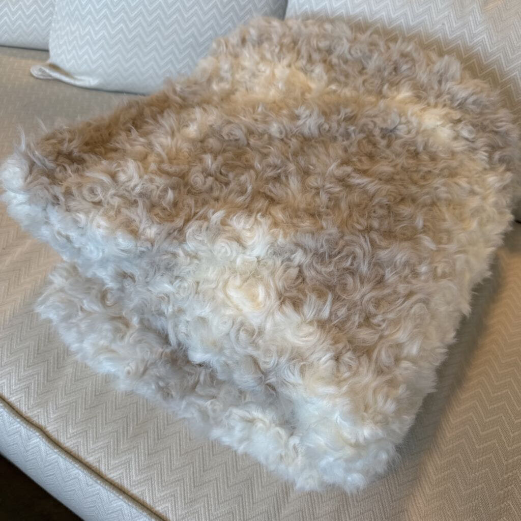 West Elm Faux Fur Throw - 47X60