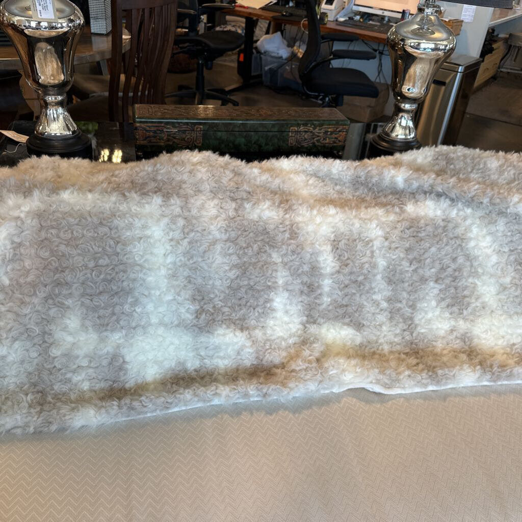 West Elm Faux Fur Throw - 47X60