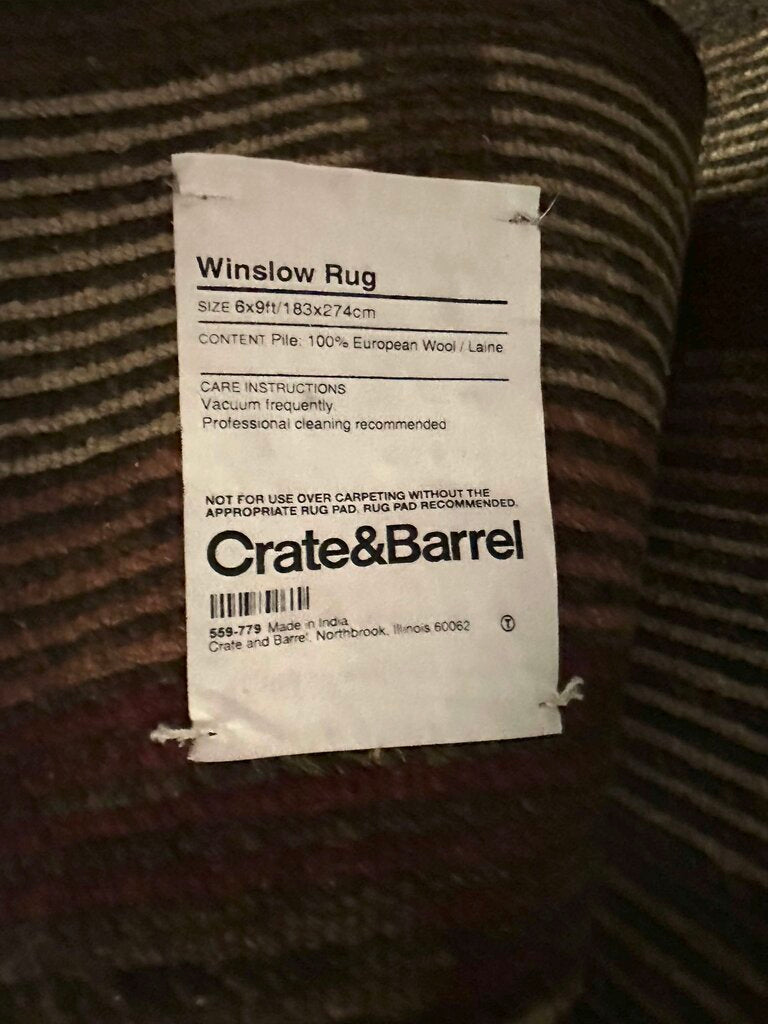 Crate & Barrel Winslow Rug - 6X9H