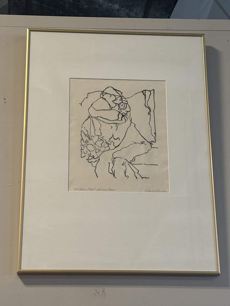 "Two Dozen Roses" Signed Line Print A/P By Phillip Miller- 19X27H