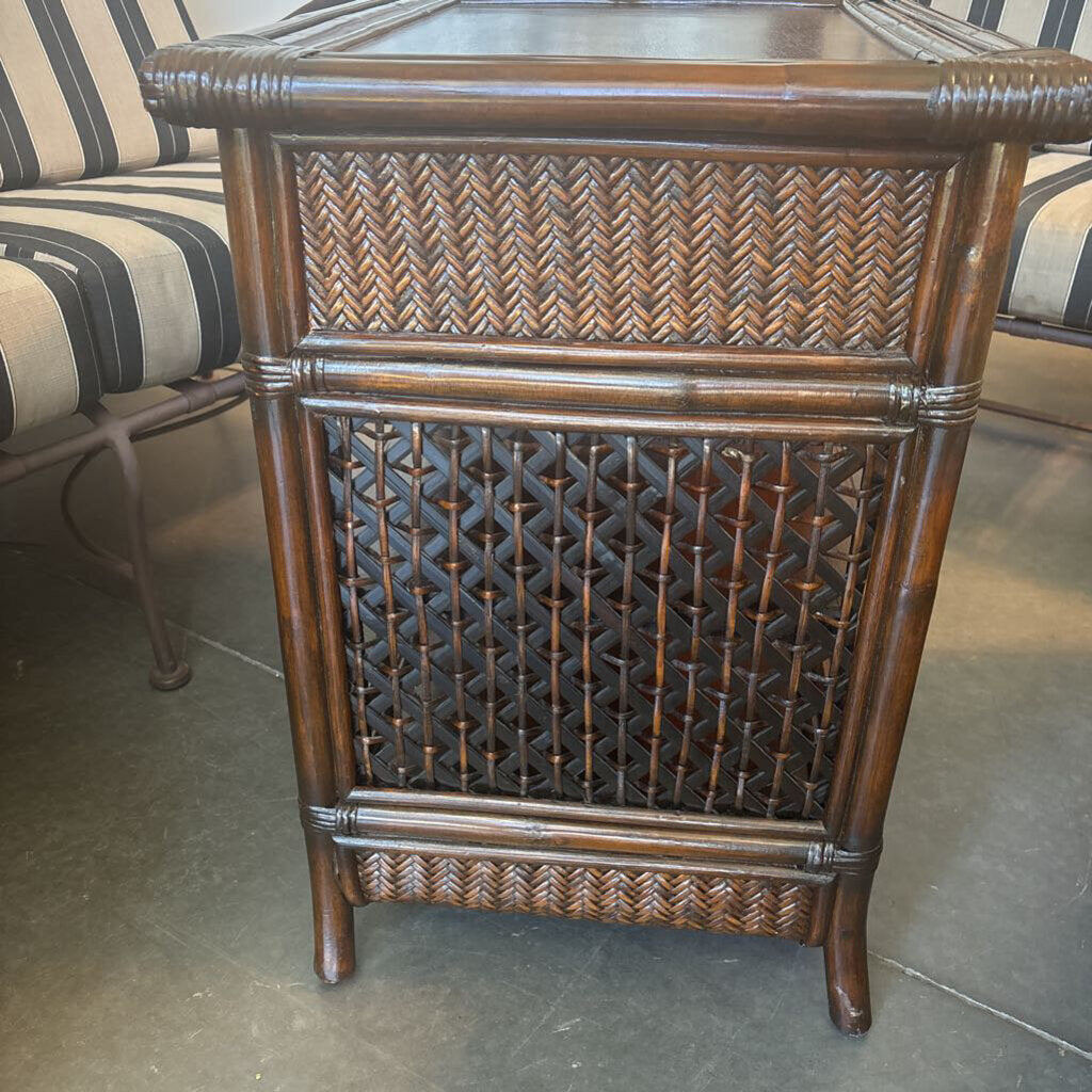 Pier 1 Wicker Nightstands- Pair- 23X18X27H