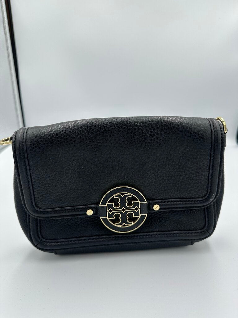 Tory Burch Amanda Black Foldover Bag