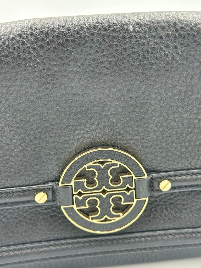 Tory Burch Amanda Black Foldover Bag
