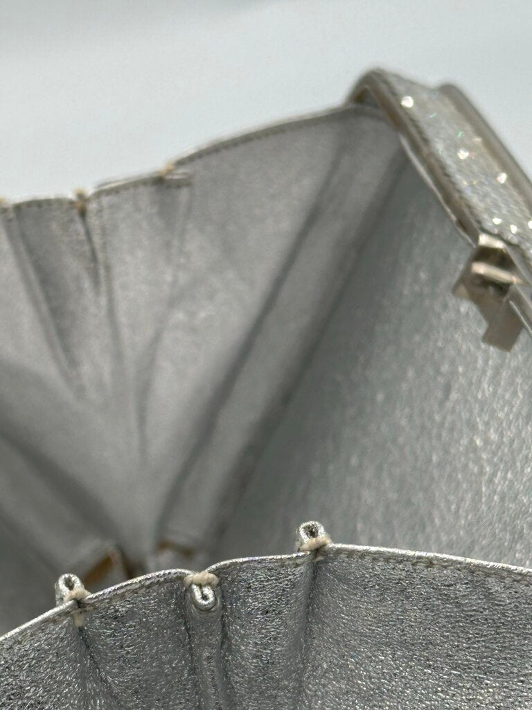 ⁠Judith Leiber Swarovski Crystal Slide Lock Box Minaudière