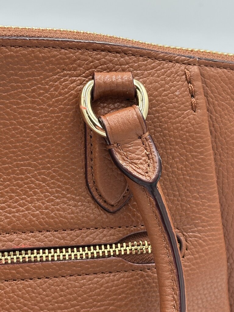Coach Elise Satchel in Saddle brown