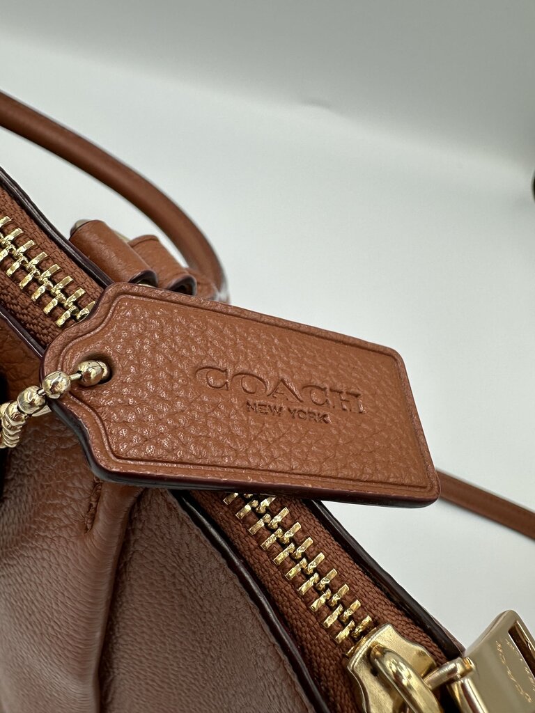 Coach Elise Satchel in Saddle brown
