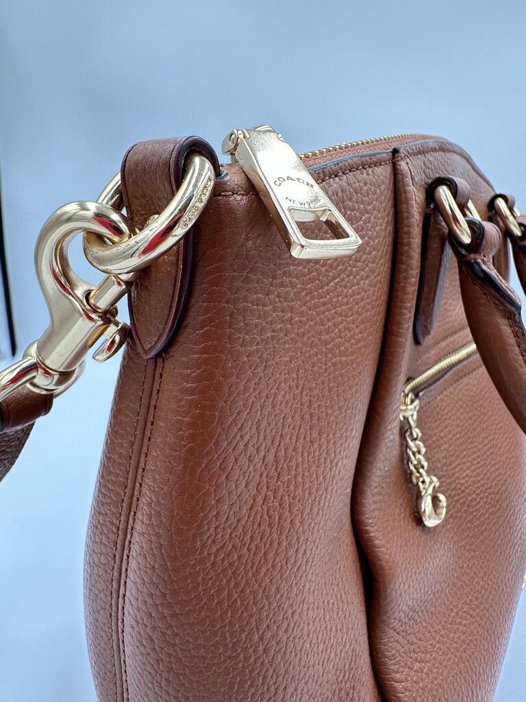 Coach Elise Satchel in Saddle brown