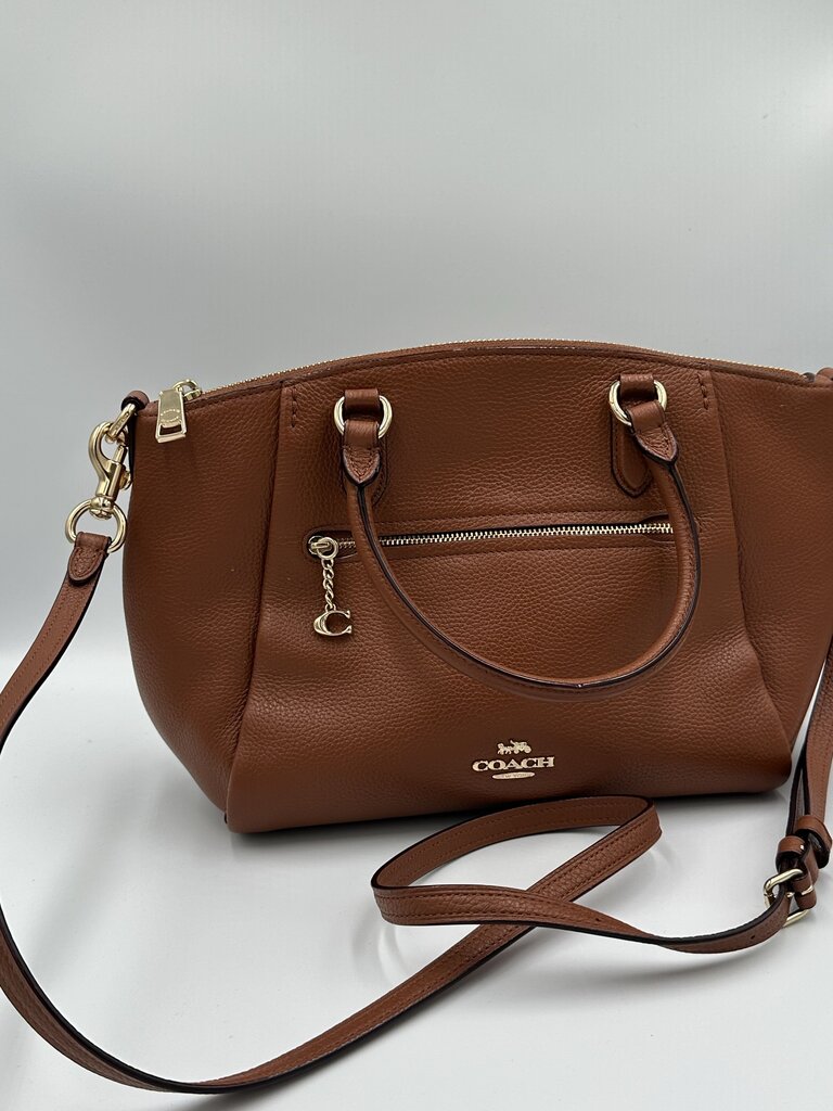 Coach Elise Satchel in Saddle brown