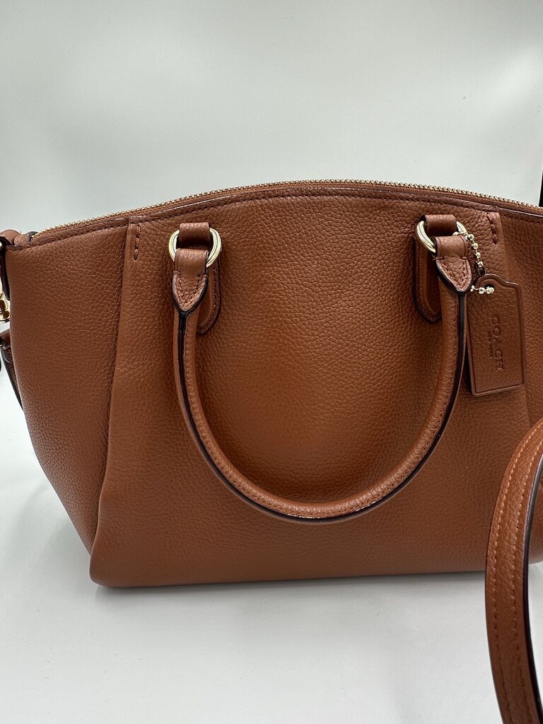 Coach Elise Satchel in Saddle brown