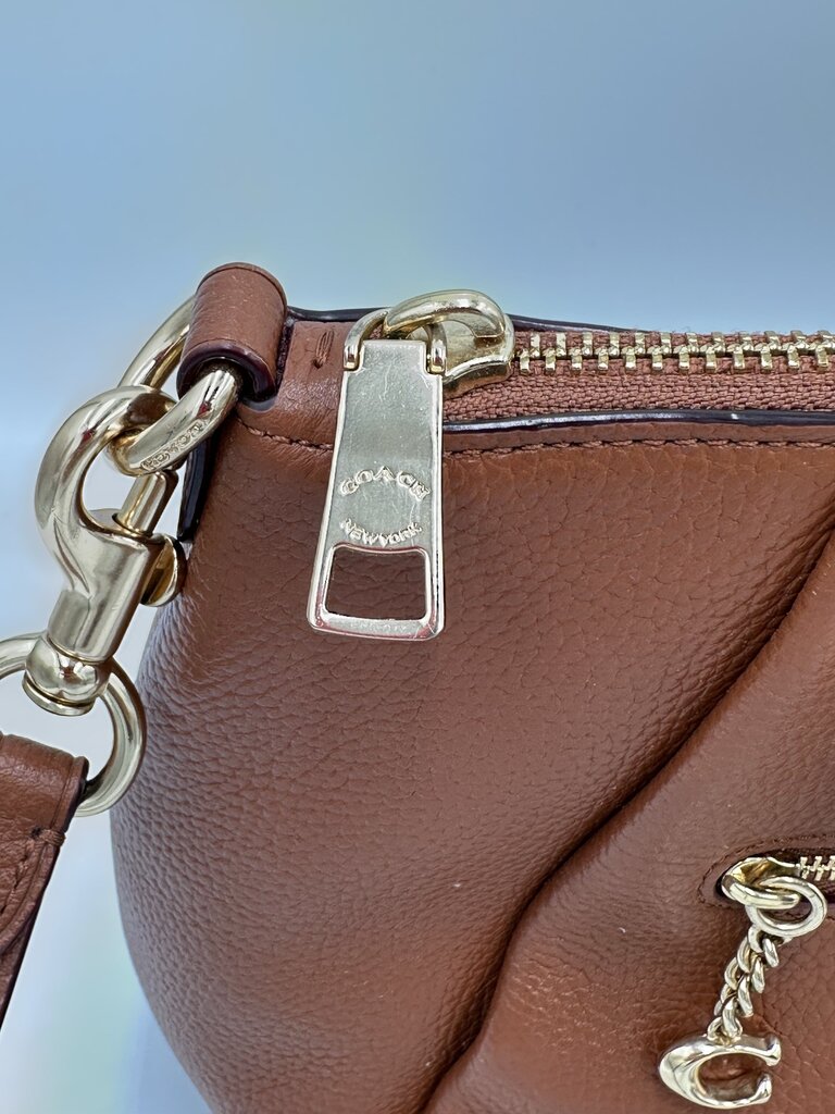 Coach Elise Satchel in Saddle brown