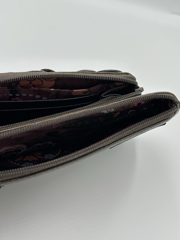 Brighton Rosalie 3D Patent Flower Mini Organizer Clutch