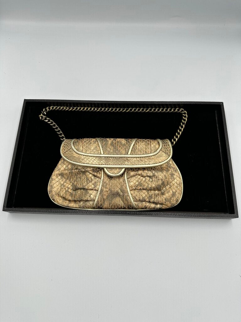 Rafe New York Metallic Gold Leather Convertible Wallet Clutch