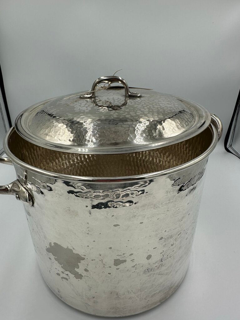 Christian Dior 3-Piece Hammered Silverplate Pot & Pan Set
