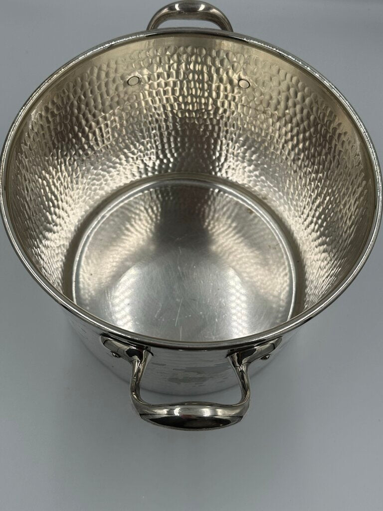 Christian Dior 3-Piece Hammered Silverplate Pot & Pan Set