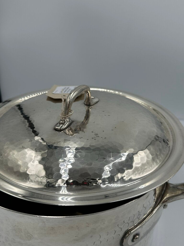 Christian Dior 3-Piece Hammered Silverplate Pot & Pan Set