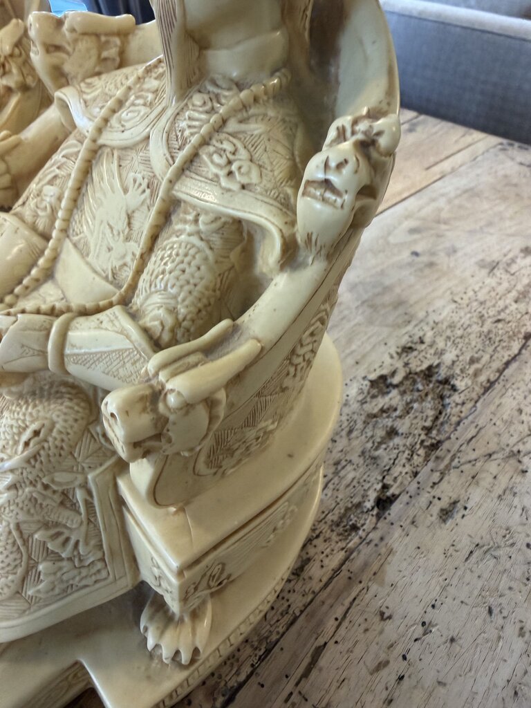 Vintage Chinese Emperors Cast Resin Figures From Italy- Pair-