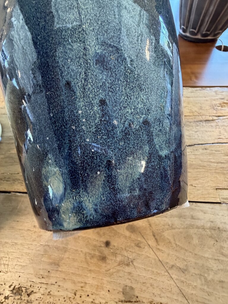 Blue Glazed Pot-