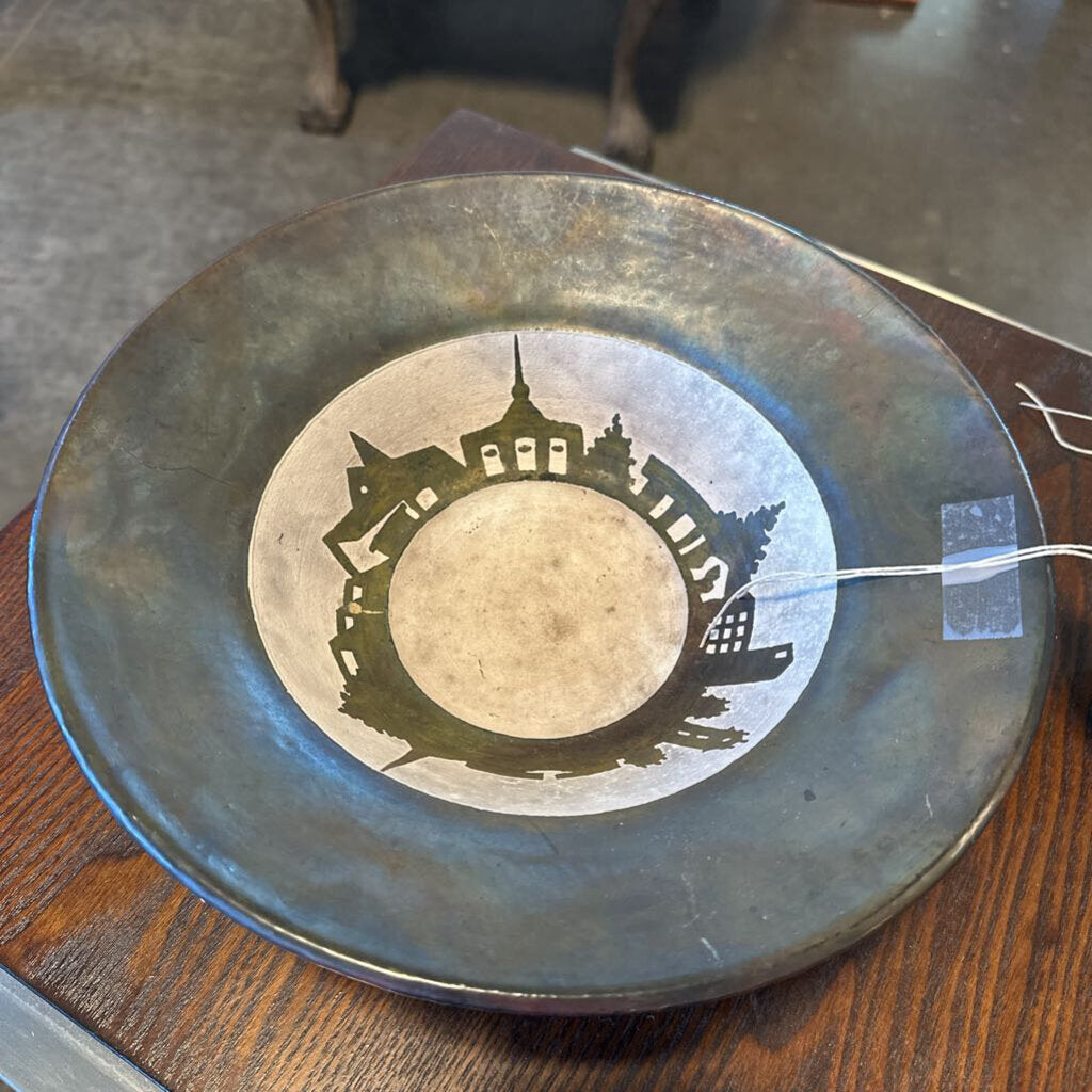 Vintage J. Ponsford Discovery Artisan Pottery Bowl - 10.5X3.5