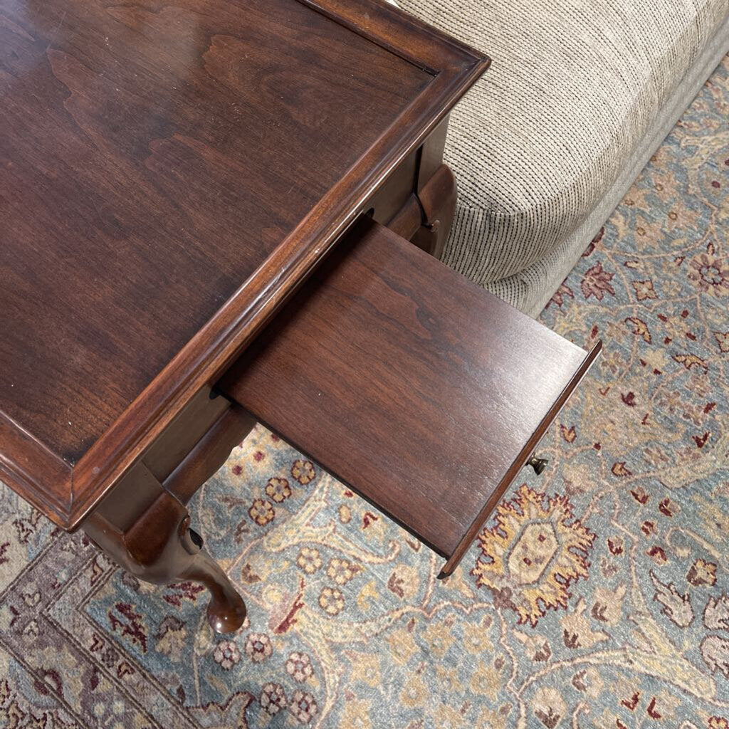 Vintage Henkel Harris Mahogany Side Table - 30X18.5X26