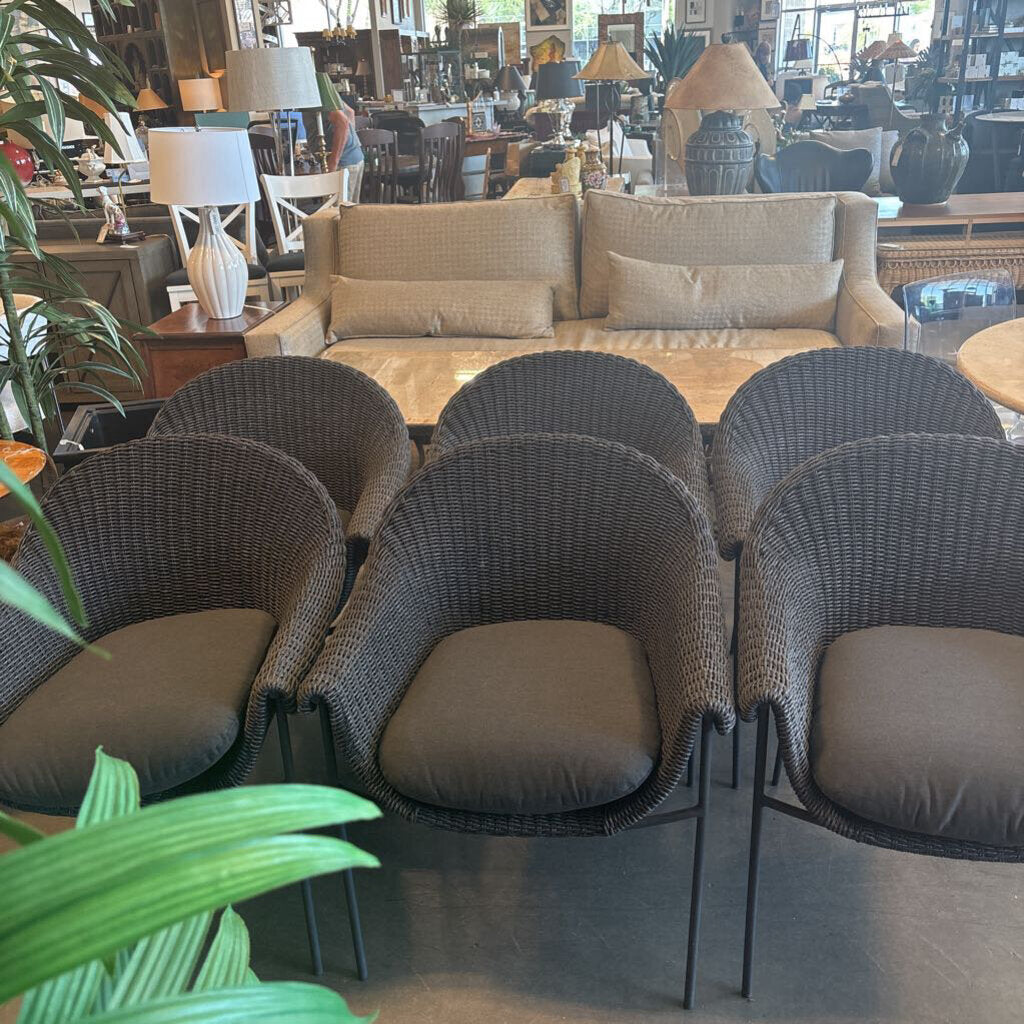 Four Hands suerte Outdoor Dining Chairs- Set of 6-27X26X33H