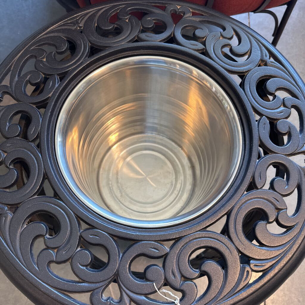 Hanamint Round Chateau Ice Bucket Side Table - 19.5X22