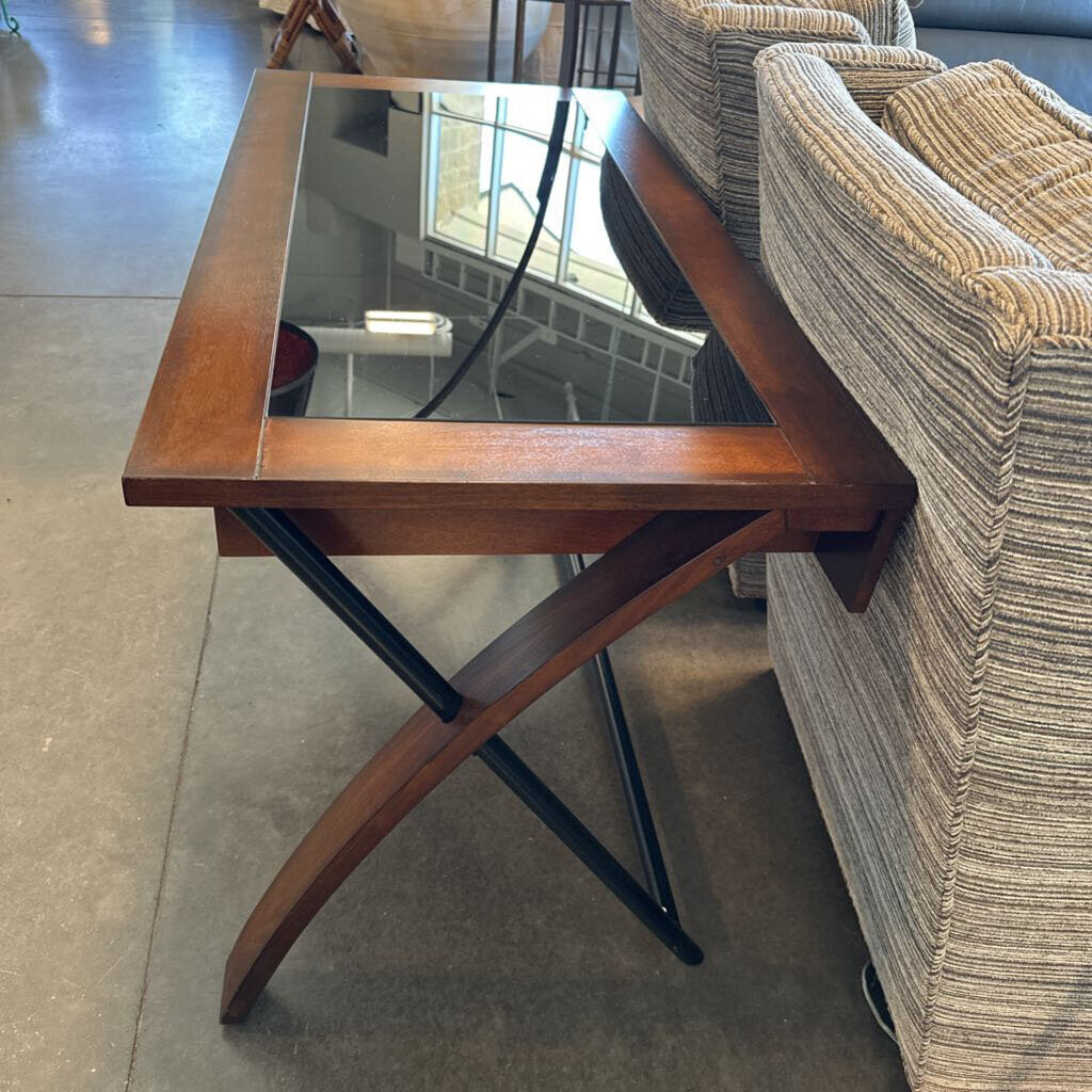 Whalen Astoria Glass Top Computer Desk- 48X24X30.5 - AS IS