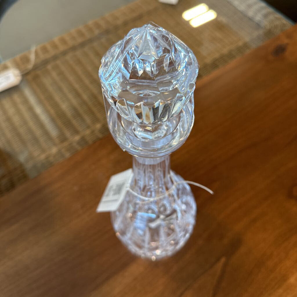 Vintage Crystal Decanter - 4X13.5H