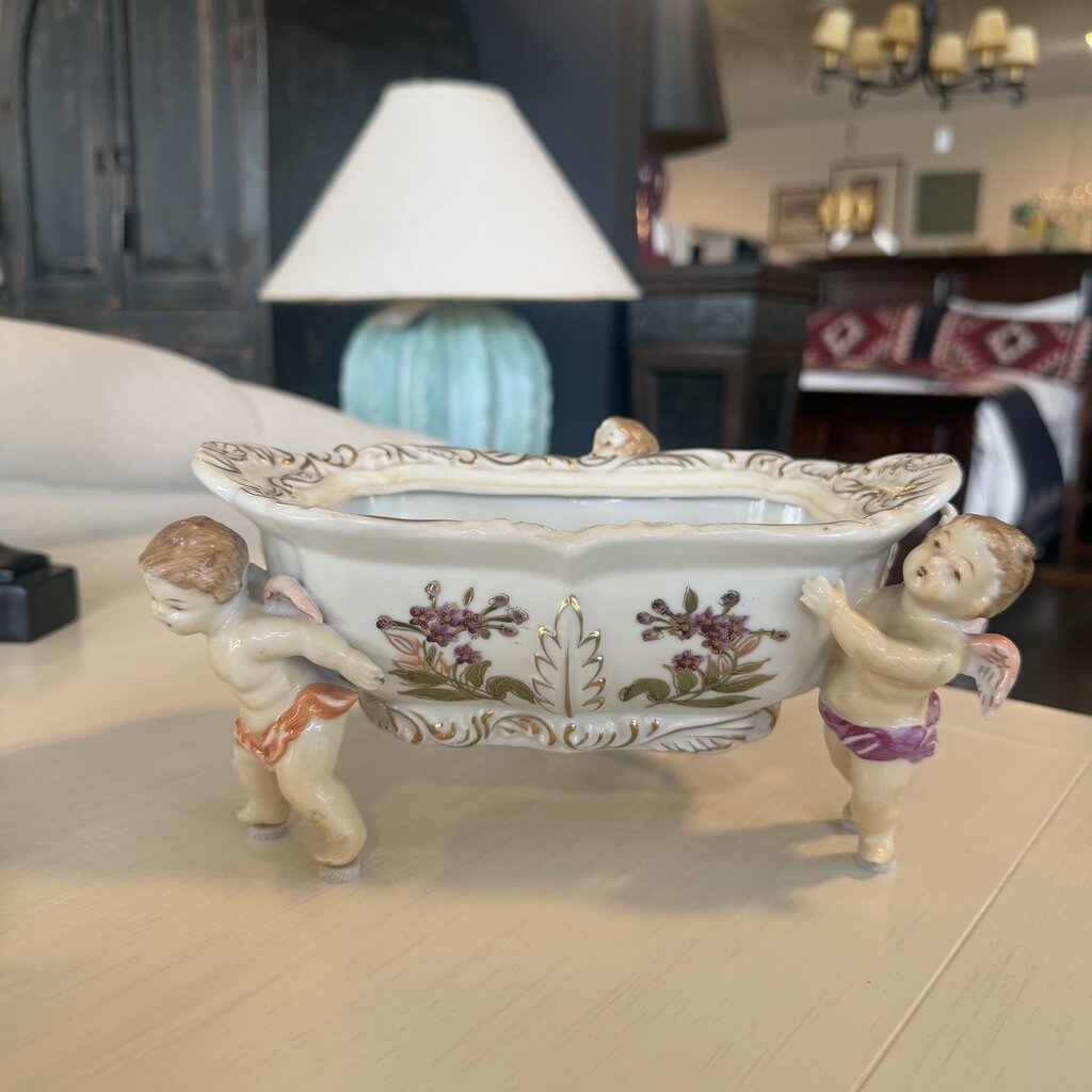 Angel Porcelain Compote - 9X6.5X6H