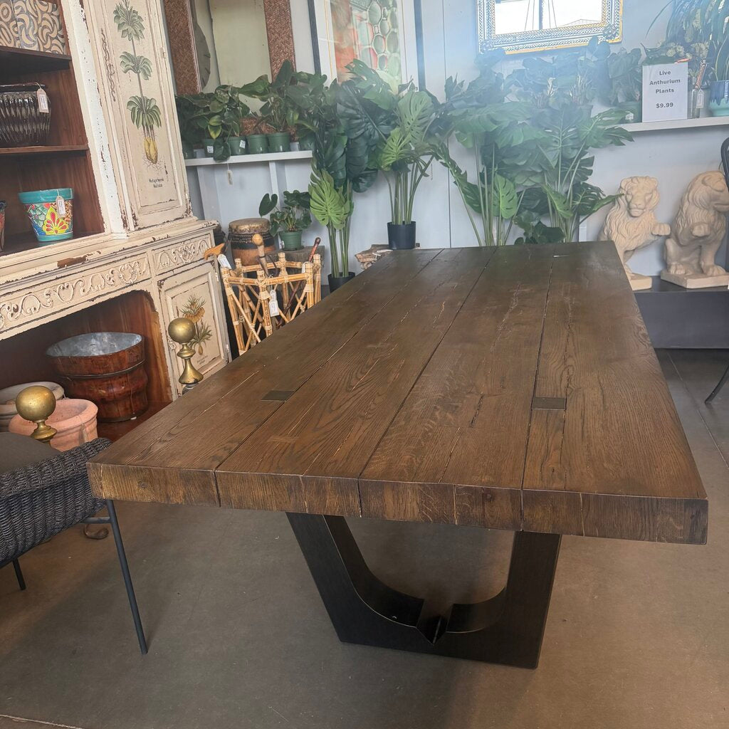 Potato Barn Rustic Wood Dining Table - 94X40X30H - AS IS