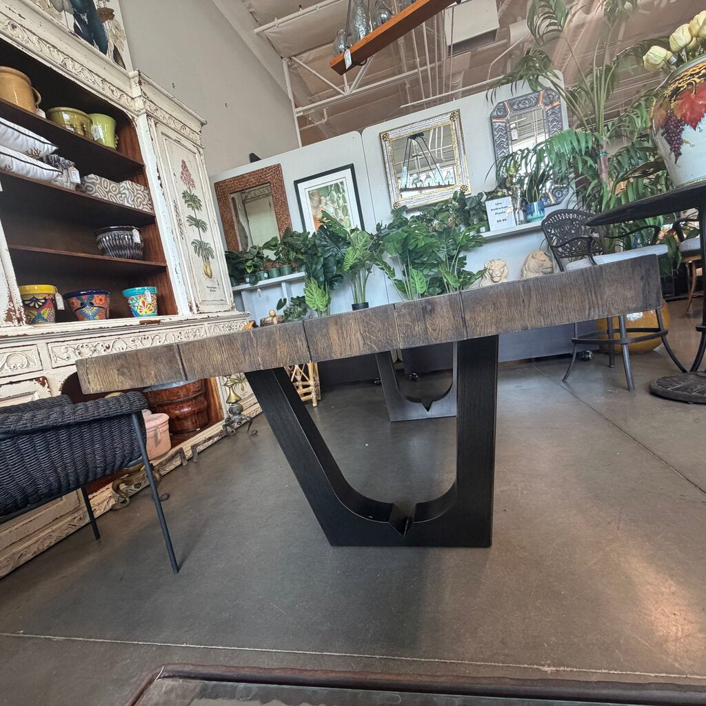 Potato Barn Rustic Wood Dining Table - 94X40X30H - AS IS