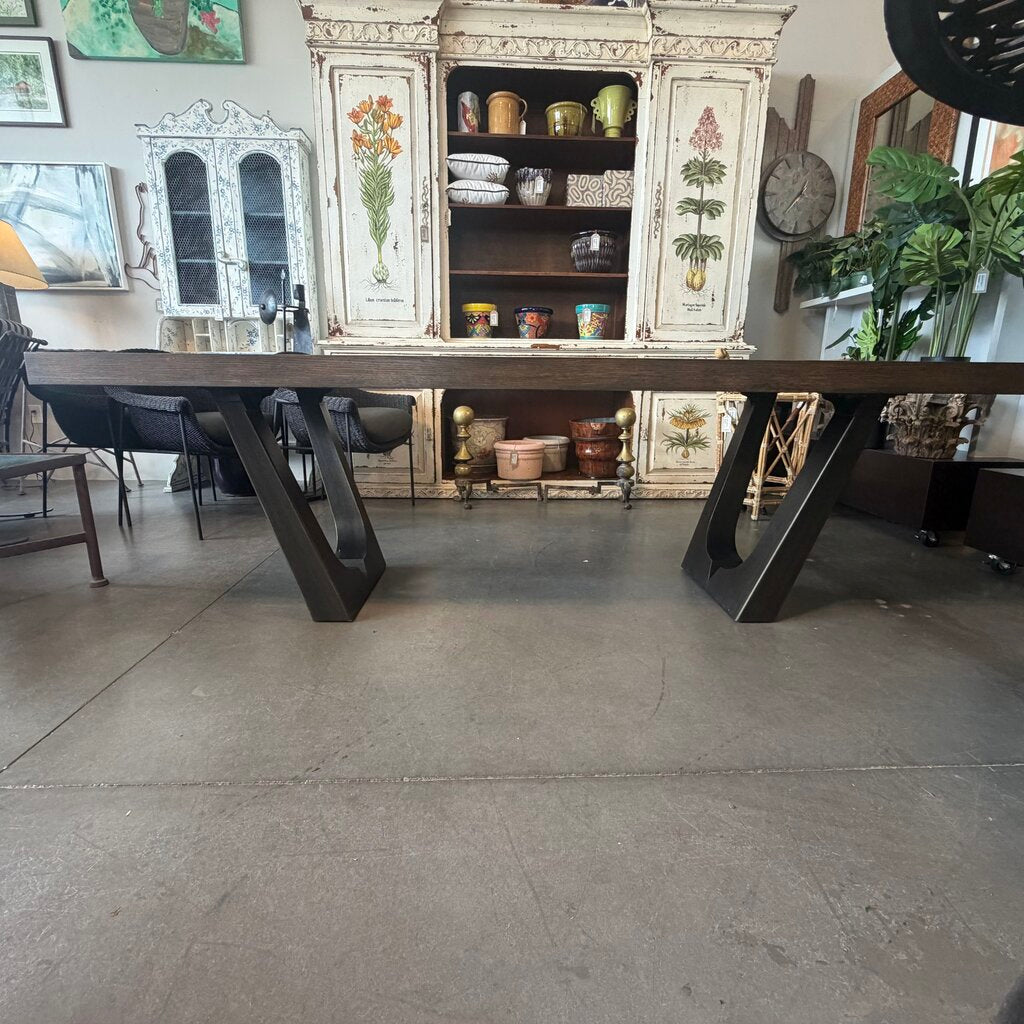 Potato Barn Rustic Wood Dining Table - 94X40X30H - AS IS
