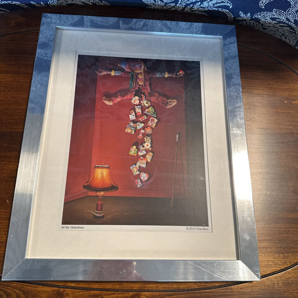 All My Valentines Print by Tina Mion - 12.5X15H