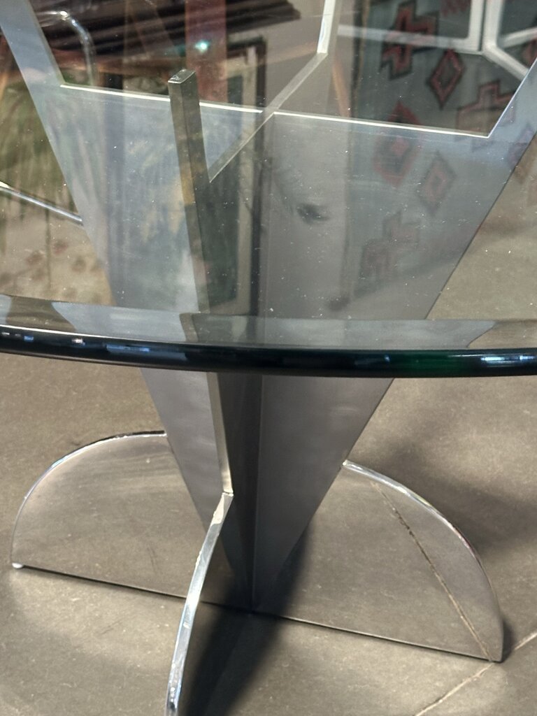 "Arrowhead" Dining Table Designed by Brueton-60X29.5H-AS IS