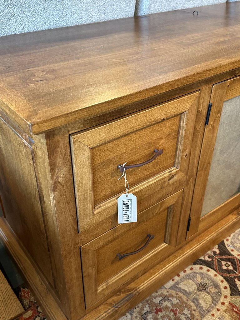 Five Drawer Corner Wood Desk - As Is - 78X60X24X31H