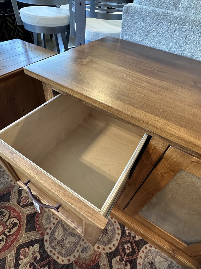 Five Drawer Corner Wood Desk - As Is - 78X60X24X31H