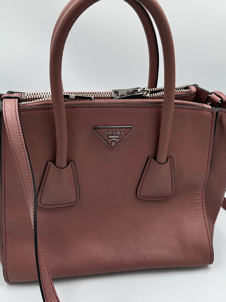 Prada Pink Glace Calf Leather Crossbody Bag