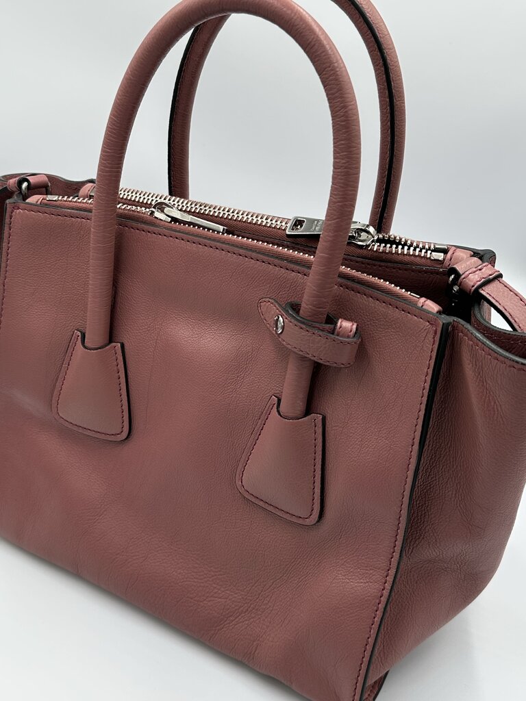 Prada Pink Glace Calf Leather Crossbody Bag